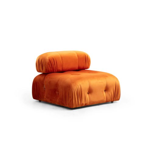 Atelier Del Sofa Kutna garnitura, naranča, Bubble Corner ( L1-O1-1R -Puf) - Orange slika 3