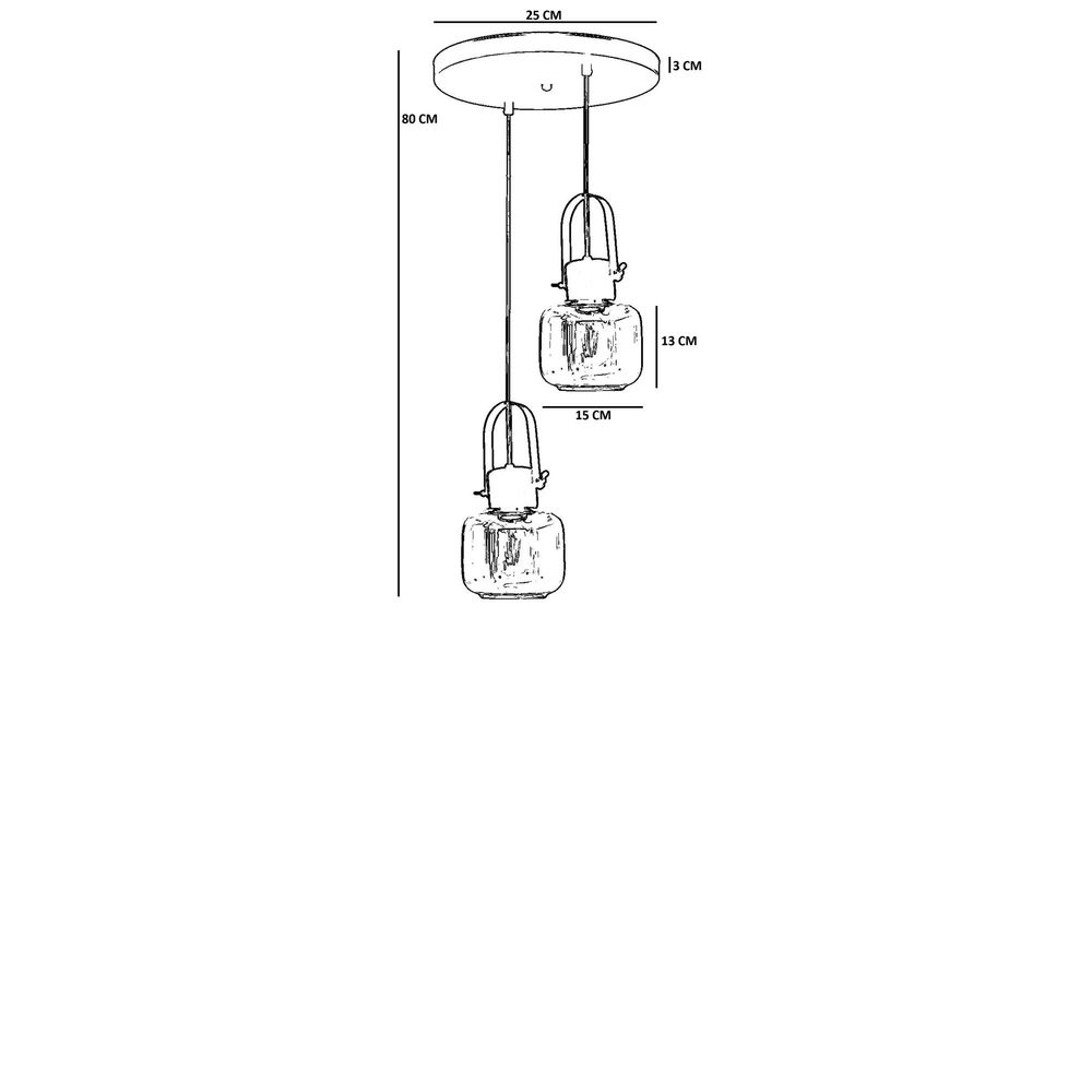 Opviq Luster 598, Siva, Orah, Crna slika 4