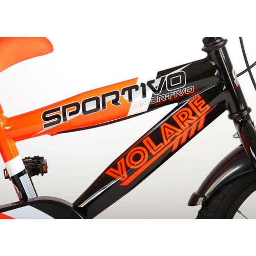 Dječji bicikl s dvije ručne kočnice Volare Sportivo 16" neon narančasti slika 7