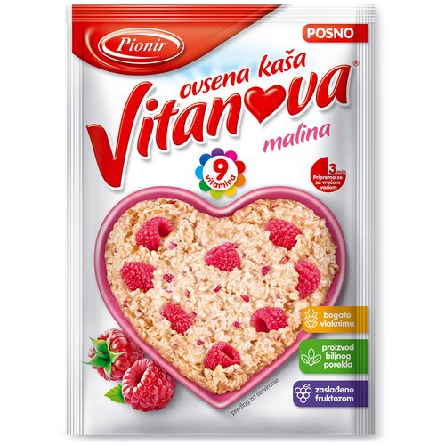 OVSENA KAŠA MALINA 60G slika 1