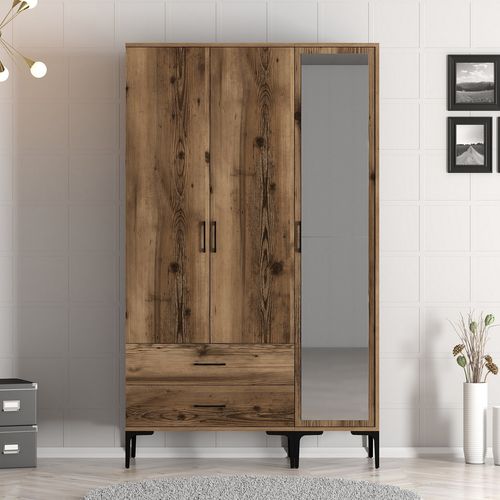 Kumsal RT - Walnut Walnut Wardrobe slika 2