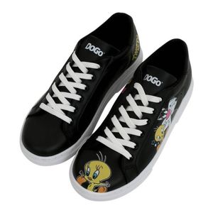 DOGO Ženske patike Ace Sneakers - Najbolji od Tweety i Sylvester u Crnoj Boji