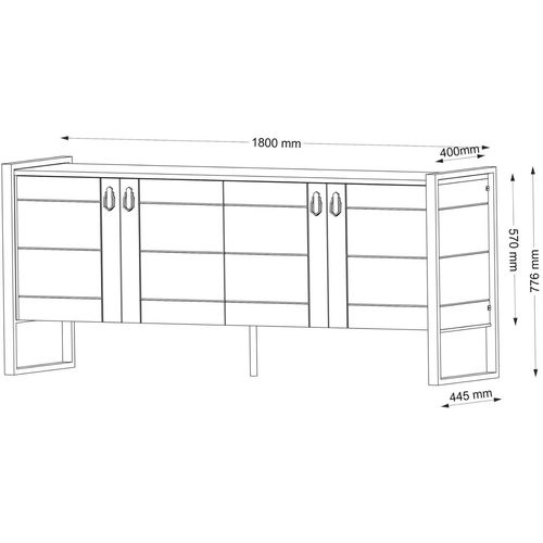 Lost Console - Walnut Walnut Console slika 7