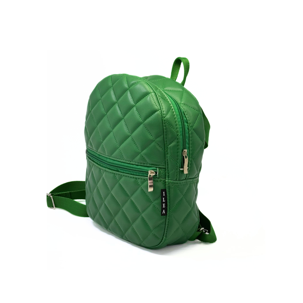 ILEA Ženski ruksak Topstitch, Zeleni slika 2