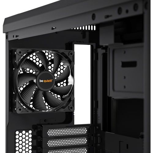 be quiet! BG022 PURE BASE 600 Silver, MB compatibility: ATX, M-ATX, Mini-ITX, Two pre-installed Pure Wings 2 fans, Water cooling optimized with adjustable top cover vent (up to 360mm) slika 2