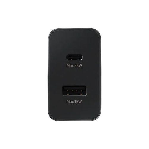 Ultra Brzi kućni punjač 35W DUO TipC + USB A, crni slika 3