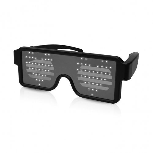 iDance Party naočale, 8 LED načina uzorka, bijele slika 1