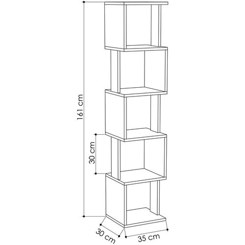 Piri - Sonoma Oak, Anthracite Sonoma Oak
Anthracite Bookshelf slika 3