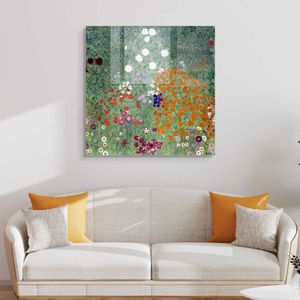 2296 - 40 x 40 Multicolor Decorative Tempered Glass Painting