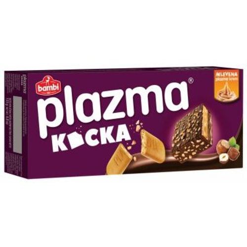 PLAZMA KOCKA PRELIVENA MLEČNOM ČOKOLADOM 135 G slika 1