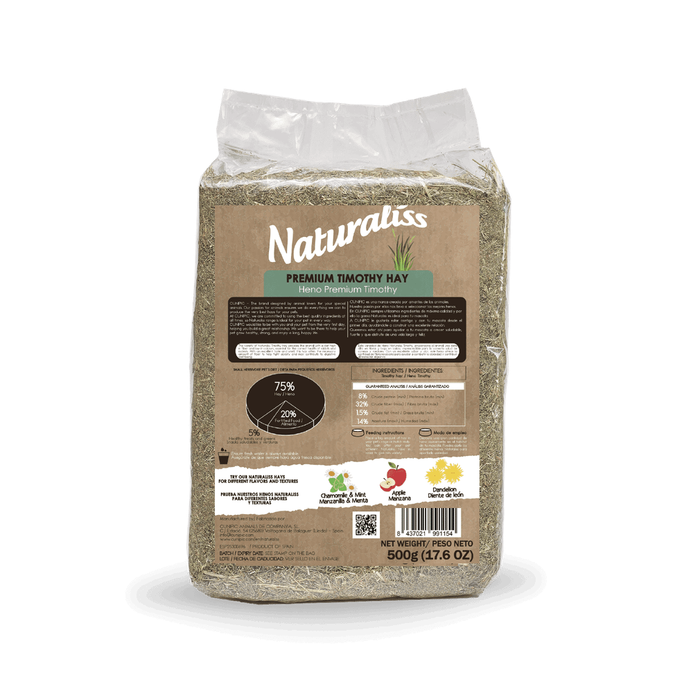 Cunipic Naturaliss Premium Timothy sijeno 500g za kuniće i glodavce slika 2