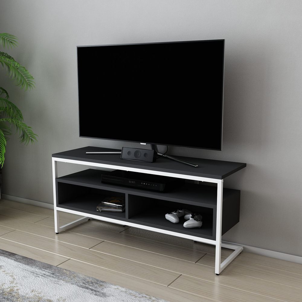 TV stalak Merrion - bijela i antracit boja slika 3