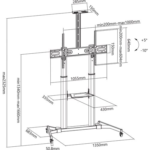 SBOX podni stalak za TV FS-3610  slika 6