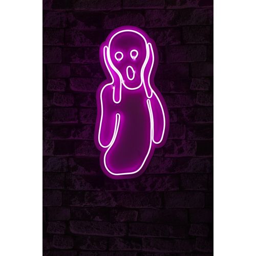 Wallity Ukrasna plastična LED rasvjeta, Scream - Pink slika 2