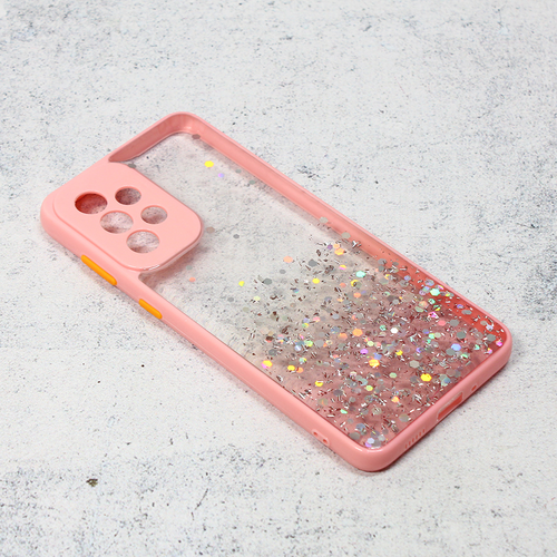 Maska Frame Glitter za Samsung A336B Galaxy A33 5G roze slika 1