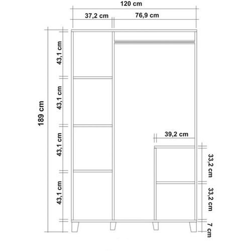 Leva Hedera Line Atlantic Pine
White Wardrobe slika 4