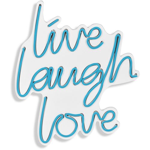 Wallity Ukrasna plastična LED rasvjeta, Live Laugh Love - Blue slika 6