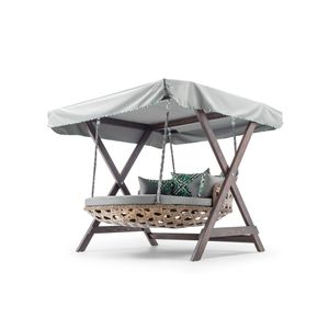 Dominic - Grey Grey Garden Double Swing Chair