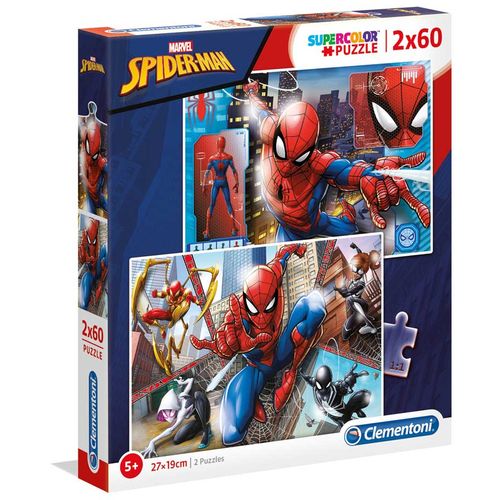 Clementoni Puzzle 2X60 Spider-Man slika 1