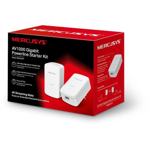 Mercusys MP500, AV1000 Gigabit Powerline Starter Kit slika 4