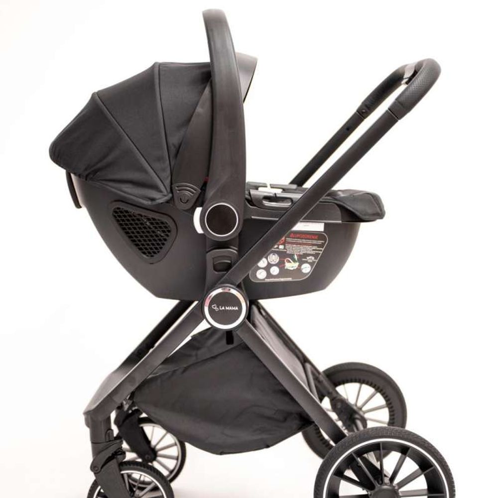 La Mama Kolica za bebe 3U1 Alvi, Black slika 7