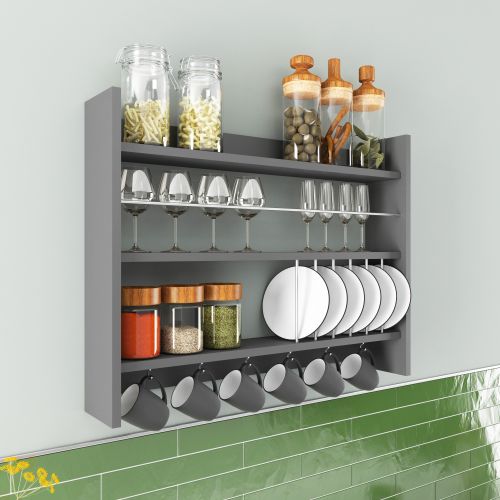 Kolin - Anthracite Anthracite Kitchen Shelf slika 1