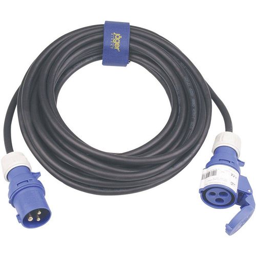 Strujni produžni kabel SIROX [ CEE-Cara utikač - CEE-Cara utičnica] 16 A crna, 25 m 361.425 slika 1