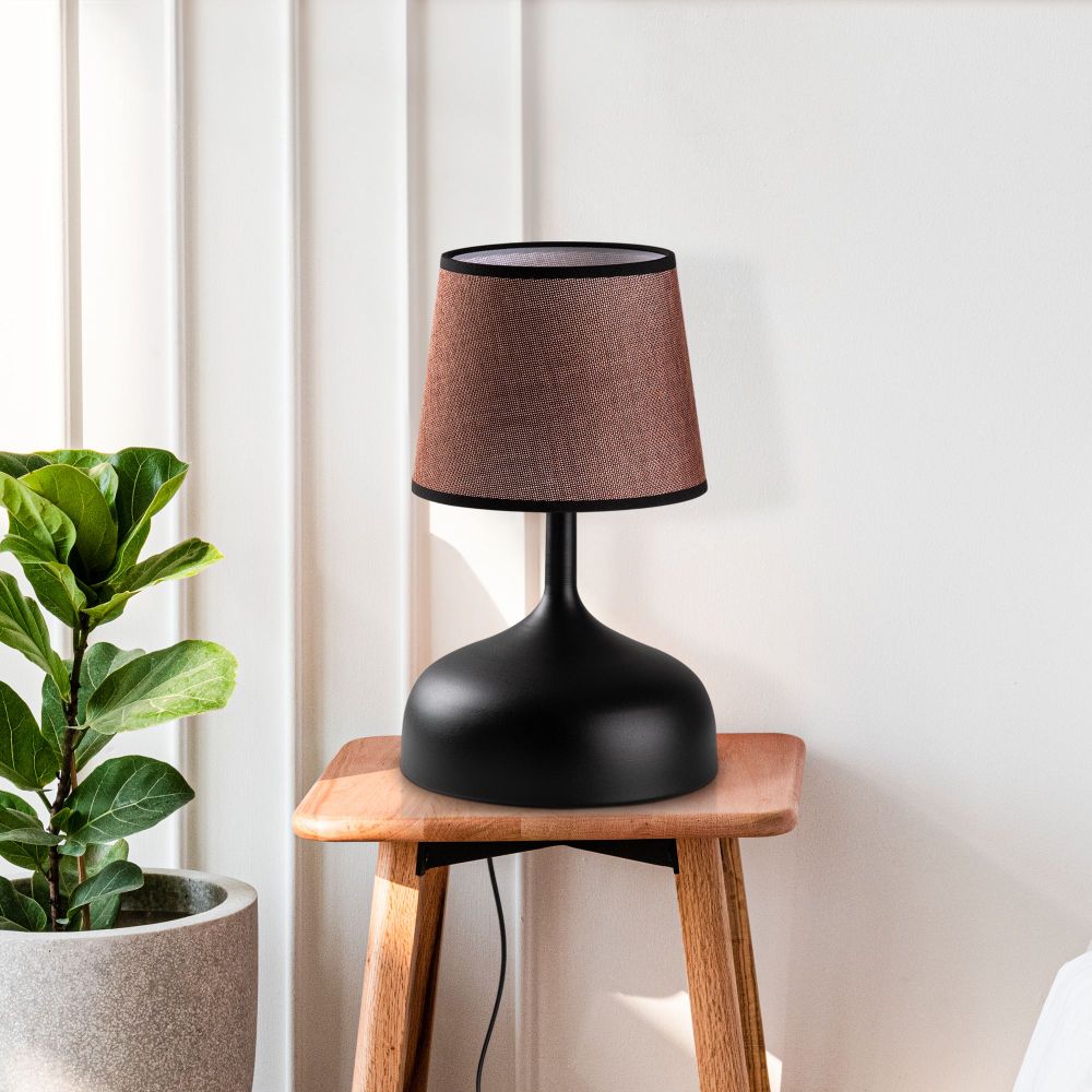 Bulbous - Crna i Smeđa Stočna Lampa 15451 slika 2