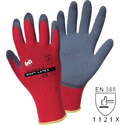 L+D Griffy Soft Latex 14910-9 poliester rukavice za rad Veličina (Rukavice): 9 EN 388:2016 CAT II 1 St. slika 2