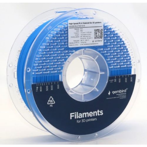 3DP-PLA1.75HY-01-B PLA filament velike brzine za 3D stampac 1.75mm, kotur 1KG BLUE slika 2