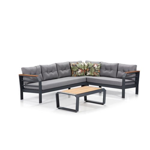 Assento Corner - Grey, Black Grey
Black Garden Lounge Set slika 1