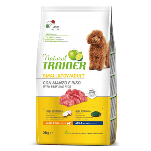 Trainer Natural Dog Small &amp; Toy Adult Govedina i Pirinač 7 kg slika 1