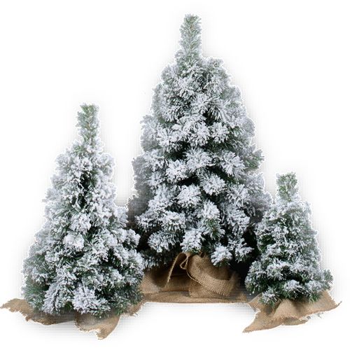 Umjetno božićno drvce – Patuljasto snježno s jutom – 40cm slika 2