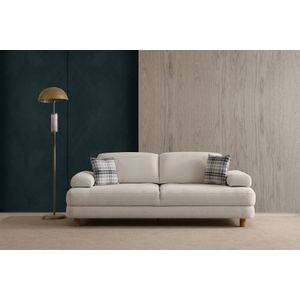 Sofa na razvlačenje za 3 osobe - Krem boja