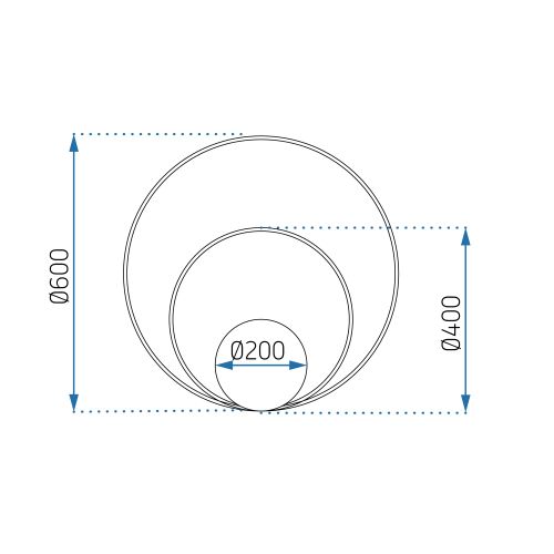 TOOLIGHT STROPNA svjetiljka SA DALJINSKIM UPRAVLJAČEM PLAFON LED BLACK APP802-C slika 12