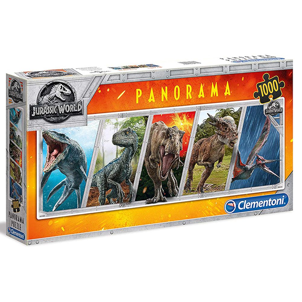 Clementoni puzzle 1000 panorama Jurassic World 39471 slika 1