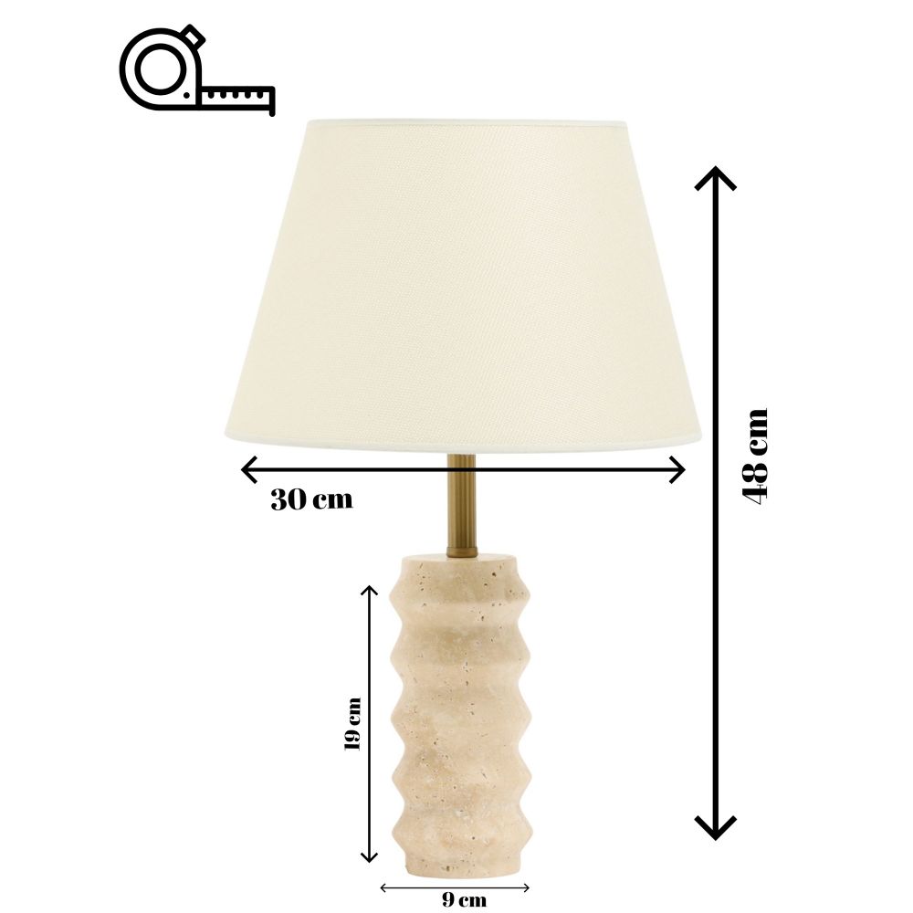 Stolna Lampa Meya - Boje: Krem slika 8
