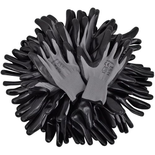 Radne rukavice Nitril 24 Para sivo-crne Veličina 10 / XL slika 8