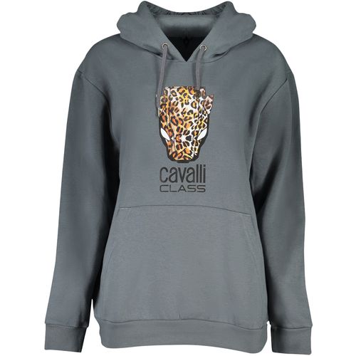 CAVALLI CLASS WOMEN'S ZIPLESS SWEATSHIRT GRAY slika 1