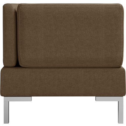 3-dijelni set sofa od tkanine smeđi slika 19