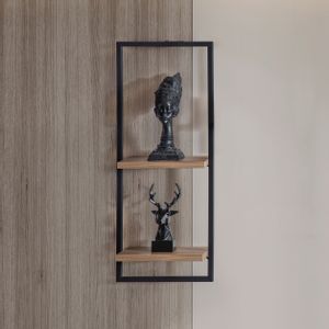 Dikey - Pine Pine
Black Wall Shelf