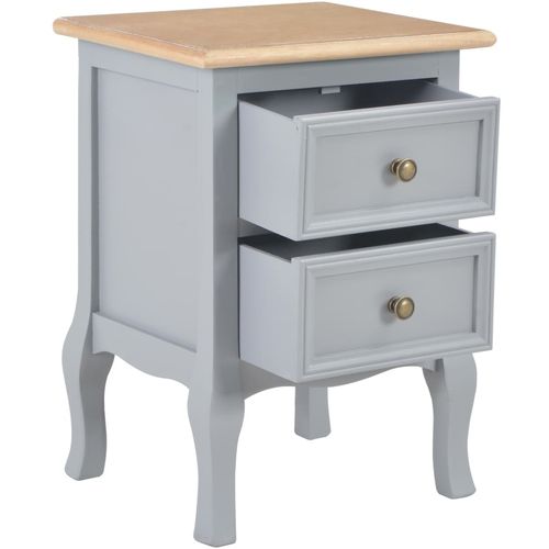 280038 Bedside Cabinets Grey 35x30x49 cm MDF slika 20