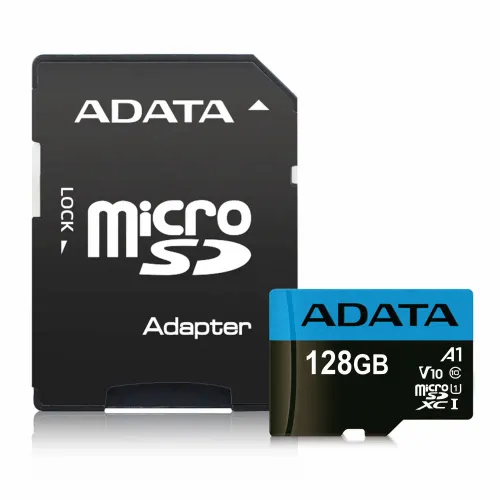 Micro SD Card 128GB AData + SD adapter AUSDX128GUICL10A1-RA1/ class 10 slika 1