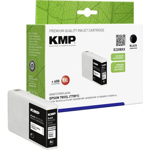 KMP tinta zamijenjen Epson 78XXL, T7891 kompatibilan  crn E220BXX 1628,4201 slika 2