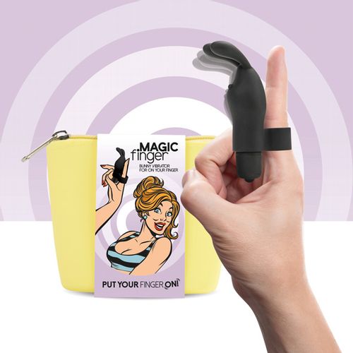 Vibrator za prst FeelzToys - Magic Finger, crni slika 2