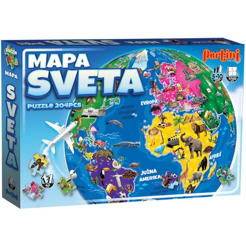 Puzzle Mapa sveta slika 1