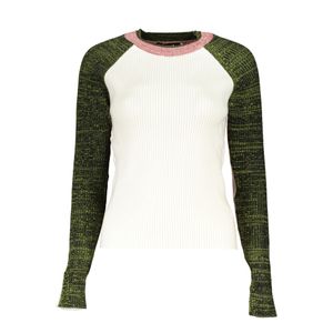 DESIGUAL WHITE WOMEN'S SWEATER