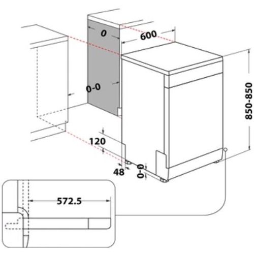 Indesit DFC2B+19AC Mašina za pranje sudova, 13 kompleta, Širina 60 cm, Bela boja slika 12