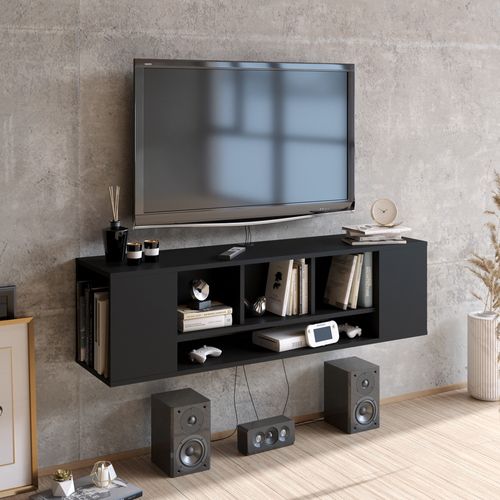 Paldi - Black Black TV Stand slika 1