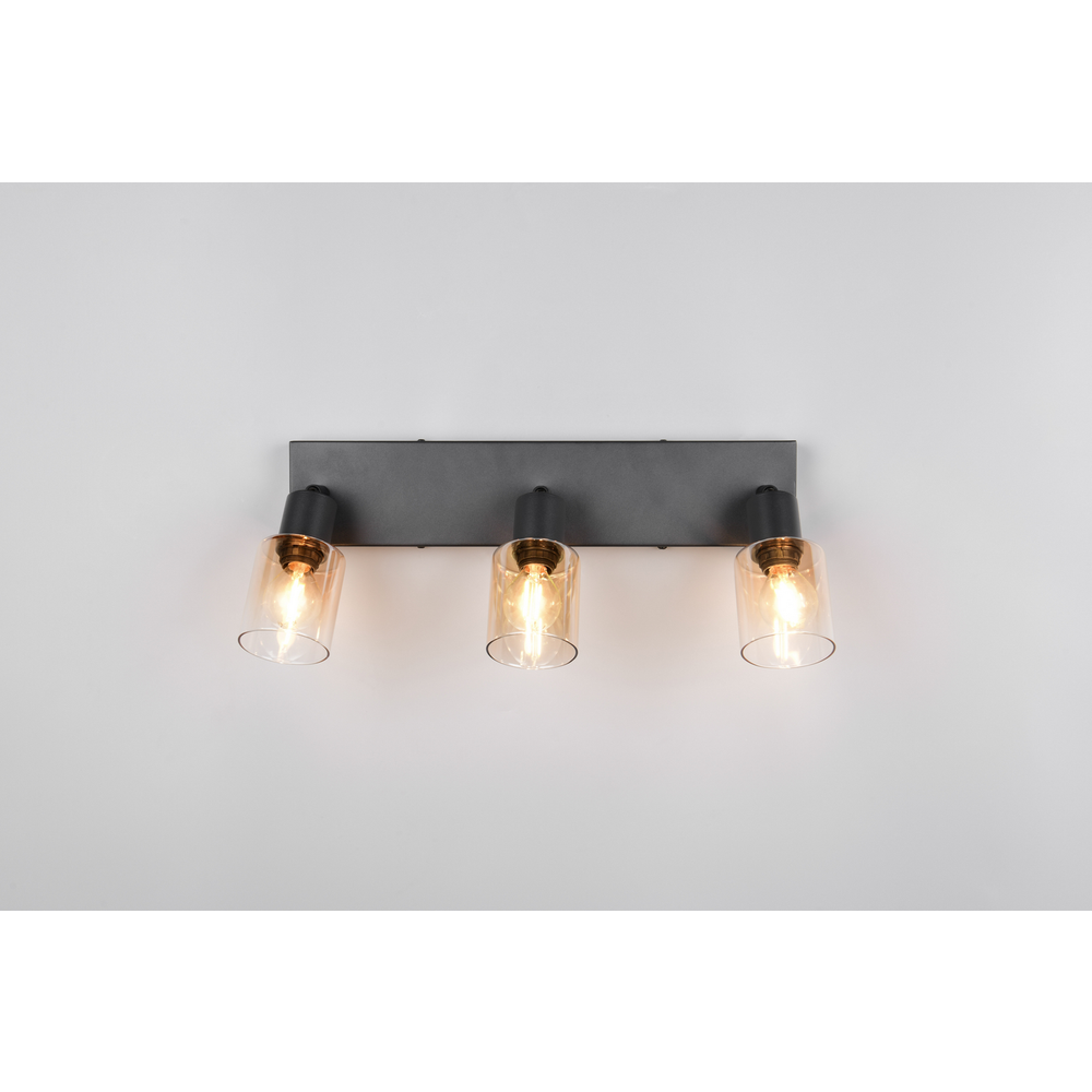Trio Lightning stropna svjetiljka CADIZ 3 SPOT, boja amber slika 3
